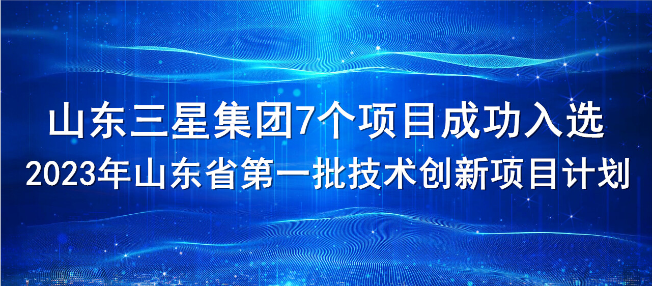 喜報！山東三星集團(tuán)7個項目成功入選2023年山東省第一批技術(shù)創(chuàng)新項目計劃