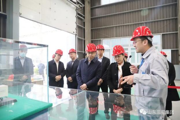 濱州市政協(xié)副主席、市工商聯(lián)主席侯學(xué)峰一行來山東三星集團調(diào)研